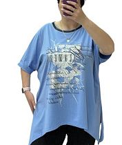 Футболка Elena&Vika 25318 l.blue - делук