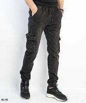 Джоггеры Basanjiu L46 grey - делук