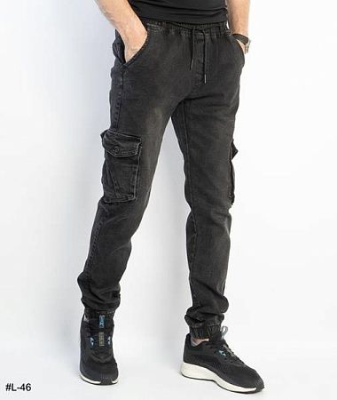 Джоггеры Basanjiu L46 grey - делук