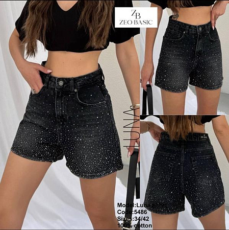 Шорты Jeans Style 5486 d.grey - делук