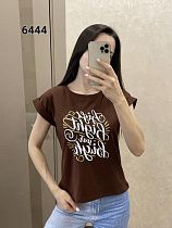 Футболка Fsn 6444-1 brown - делук