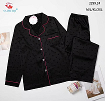 Пижама Saimeiqi 2299-3 black - делук