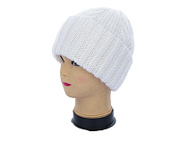 Шапка Angelica Ангора на флісі 2562-8 white - делук