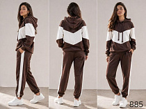Костюм Спорт Loren 885 brown-white - делук