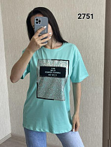 Футболка Fsn 2751 l.blue - делук