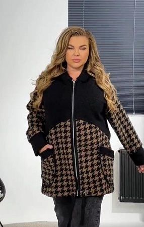 Кардиган Romeo Life RL642 black-beige - делук