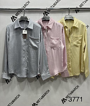 Рубашка Met&March 3771 yellow - делук