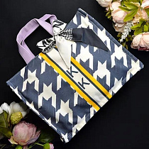 Сумка Luna-Bag 23-3 d.grey-yellow - делук