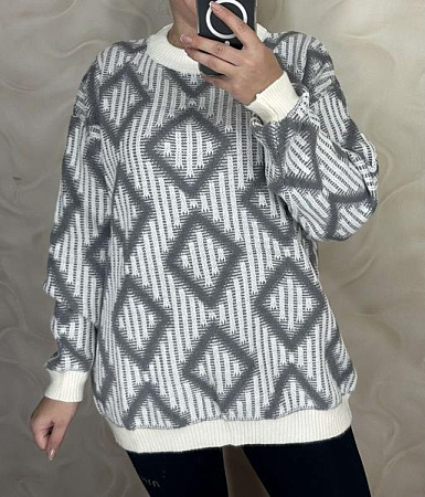 Свитер Levisha 25409 grey - делук