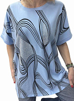 Футболка Levisha 26010 l.blue - делук