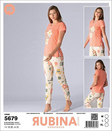 Пижама Trikotag 5679 peach - делук