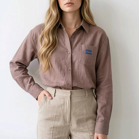 Рубашка Kosta 3565 brown - делук