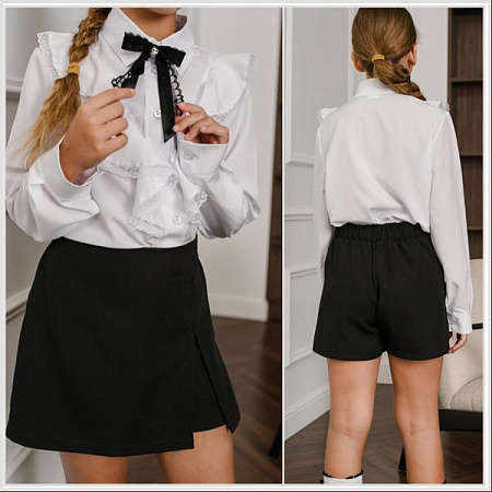 Юбка-Шорты Moda School 8614-1 black - делук