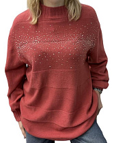 Свитер Elena&Vika 24070 terrakot - делук