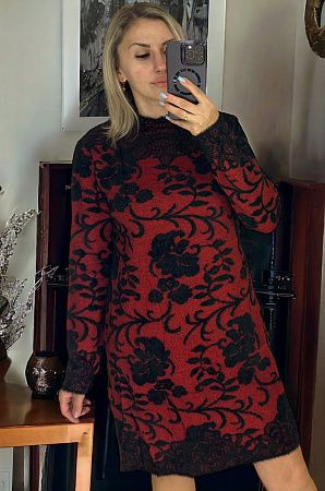 Платье Novetly Store 26287 red-black - делук