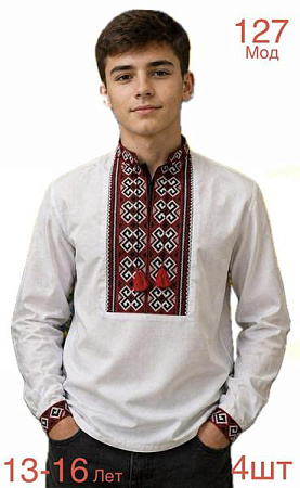 Вышиванка Надийка ND1495-127 white - делук
