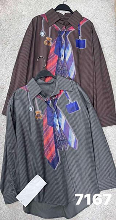 Рубашка Divo 7167 brown - делук