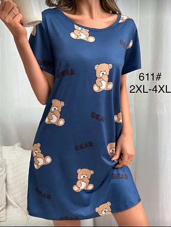 Ночнушка Anion 611 blue - делук