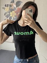 Футболка Fsn 6316 black - делук