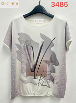 Футболка Lida 3485 l.grey - делук