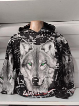 Худи Panda 1522 black - делук