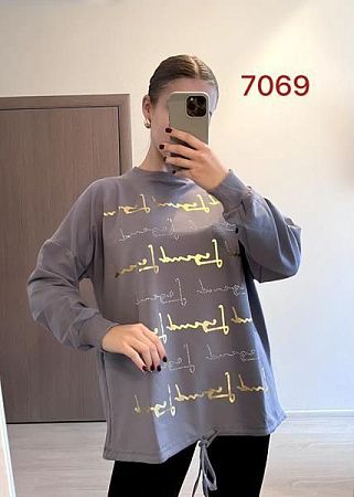 Свитер Fsn 7069 grey - делук
