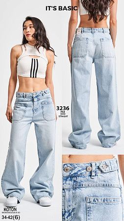 Джинсы Jeans Style 3236 l.blue - делук