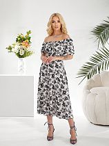 Платье Namik NM62 white-black - делук