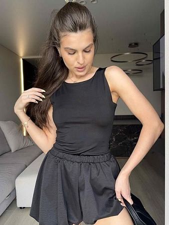 Боди Arina 1617 black - делук