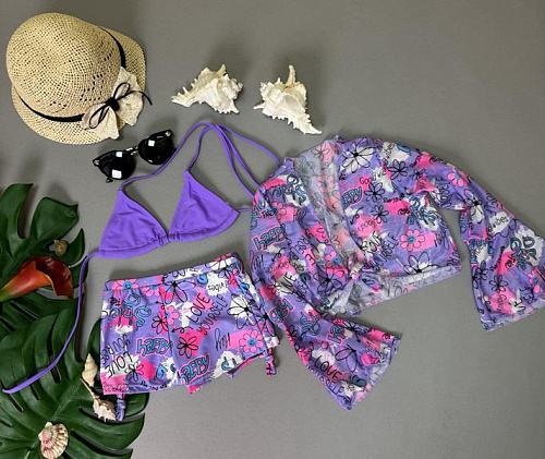 Комплект Dfk Kids 1854-1 lilac - делук