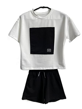 Костюм Mso 10269 white-black - делук