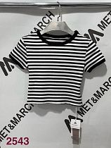 Топ Met&March 2543 white-black - делук