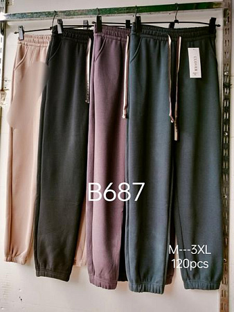 Штаны Спорт Tran B687 black - делук