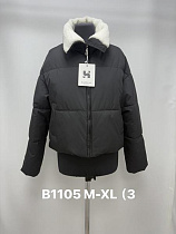Пуховик Jacket B1105 black - делук
