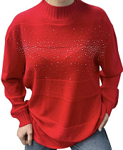 Свитер Elena&Vika 24070 red - делук