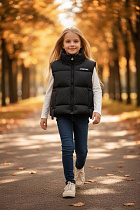 Жилетка Delfinka 3301 black - делук