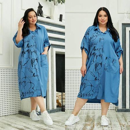 Платье Sinevir M47B l.blue - делук