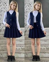 Костюм Karolina KR278 navy - делук