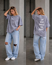 Футболка Karolina KR667 grey - делук