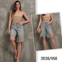 Шорты Jeans Style 2038-950 l.blue - делук