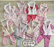 Костюм Спорт Major 438 pink-grey - делук