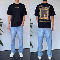 Футболка Three Black 2175 black - делук