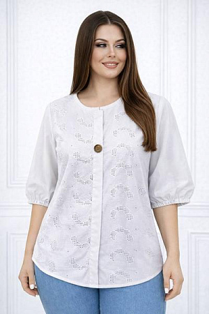 Рубашка Elena&Vika 26030 white - делук