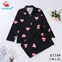 Пижама Estima 6119 black - делук