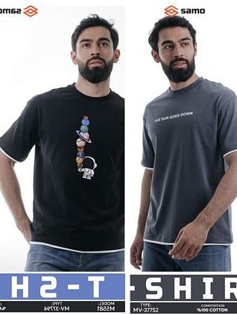 Футболка Samo 37794 black - делук