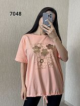 Футболка Fsn 7048 peach - делук