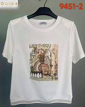 Футболка Lida 9451-2 white - делук