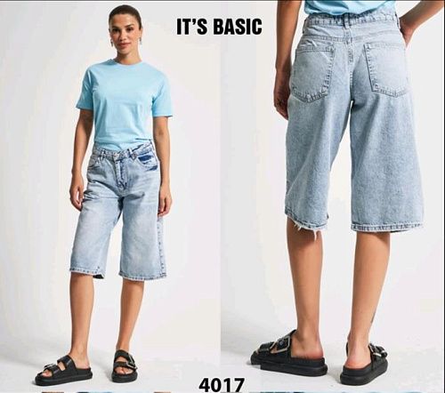 Бриджи Jeans Style 4017-31 l.blue - делук