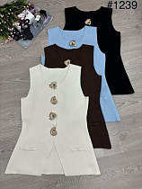 Жилетка Nefertiti 1234 l.blue - делук