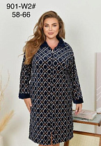 Халат Romeo Life RL901-W2 navy - делук